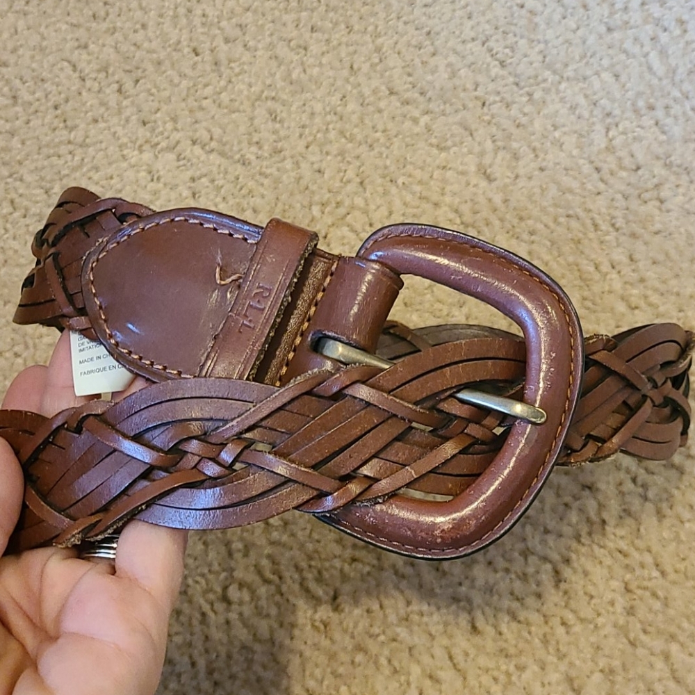 Ralph Lauren brown braided belt